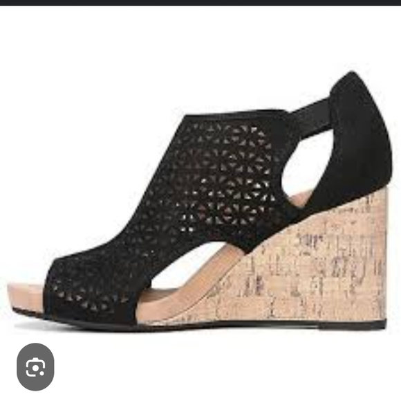 Life Stride Women's Black Hinx 2 Wedges  Heels Size 10M - Picture 1 of 8